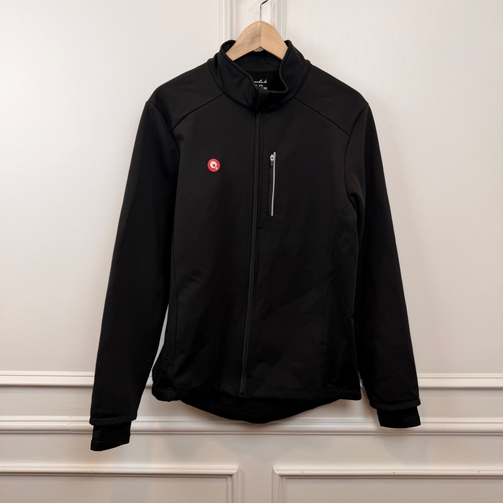 Przewalski Mens Cycling Jacket Black Full Zip Softshell Thermal Jersey Medium